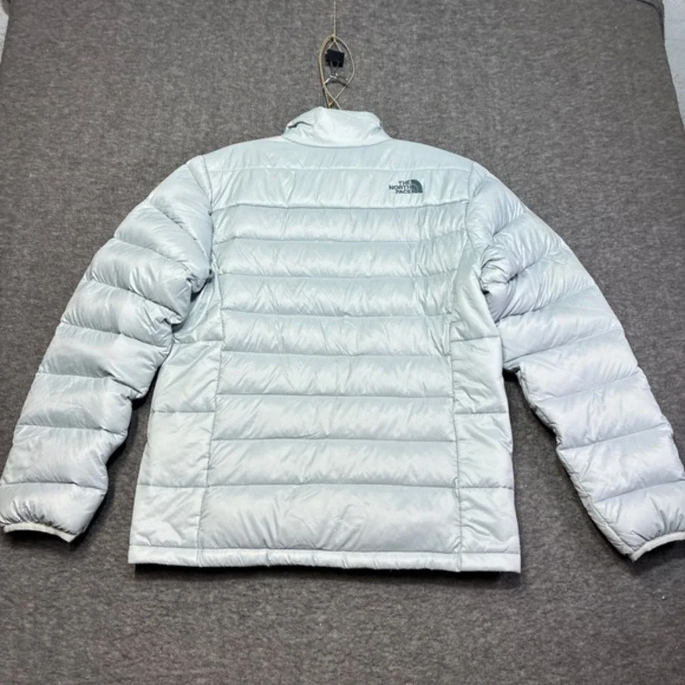 The North Face Aconcagua 2 Puffer Jacket Men Small Light Blue 550 Down Insulated
